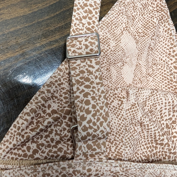 Kavala Collective Snakeskin Kalani Bikini Top Laie Bottoms M/L NWT Tan Brown - Picture 11 of 14